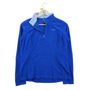 Pull polaires femme manches longues bleu The North Face Col Montant