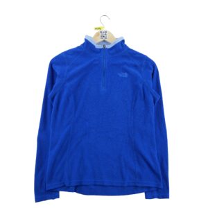 Pull polaires femme manches longues bleu The North Face Col Montant