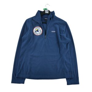 Pull polaires homme manches longues marine Patagonia Col Montant