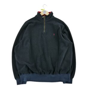 Pull polaires homme manches longues noir Polo Ralph Lauren Col Montant