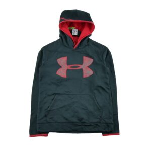 Sweat a capuche homme manches longues noir Under Armour Col Rond