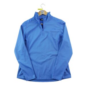 Sweat femme manches longues bleu The North Face Col Montant
