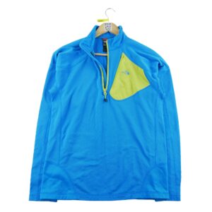 Sweat homme manches longues bleu The North Face Col Montant