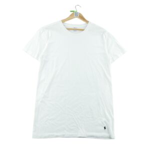 T shirt manches courtes homme blanc Polo Ralph Lauren Col Rond