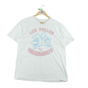 T shirt manches courtes homme blanc Vintage Col Rond
