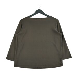 T shirt manches longues femme marron Lauren Ralph Lauren Col Rond