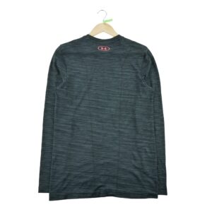 T shirt manches longues femme noir Under Armour Motif chine Col Rond