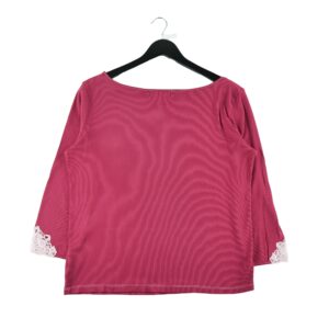 T shirt manches longues femme rouge Lauren Ralph Lauren Col Rond