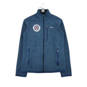 Veste polaires homme manches longues bleu Patagonia Col Montant