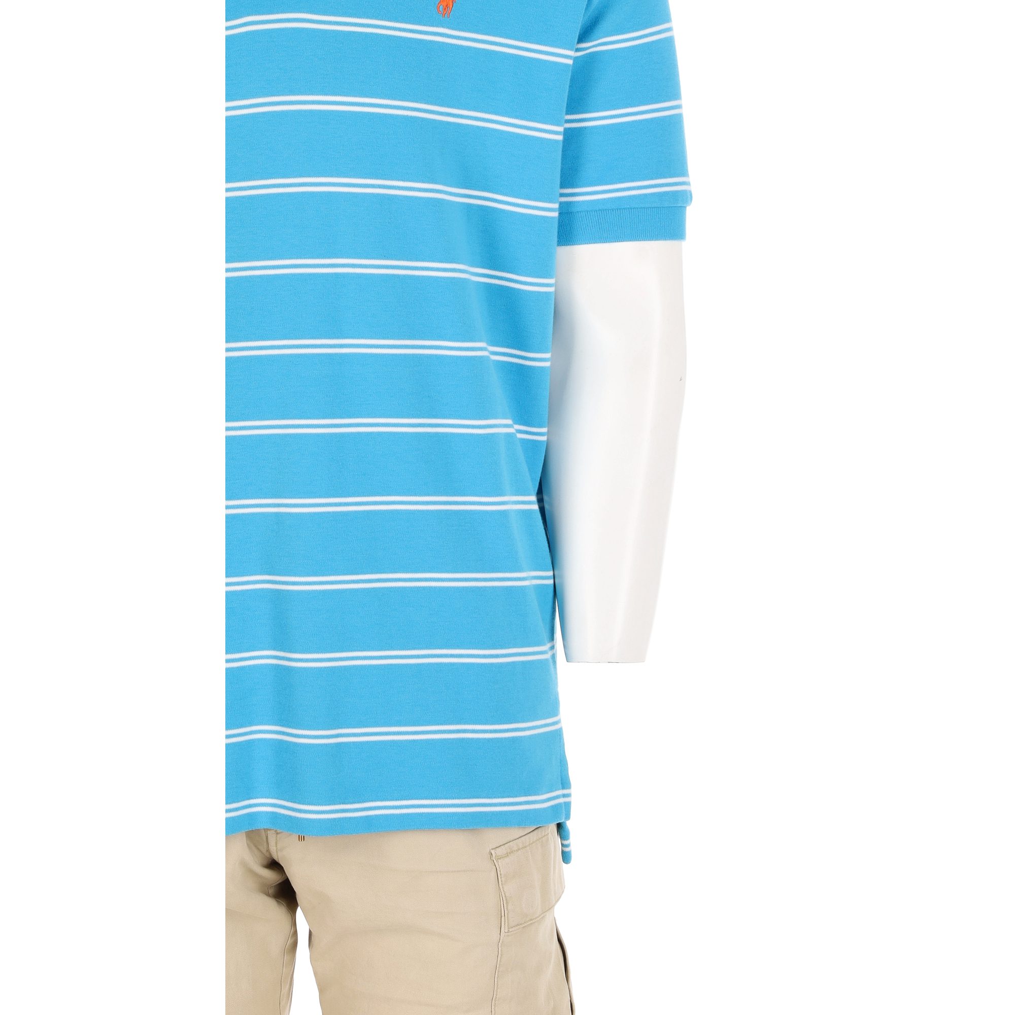 Polo manches courtes Homme Bleu 7