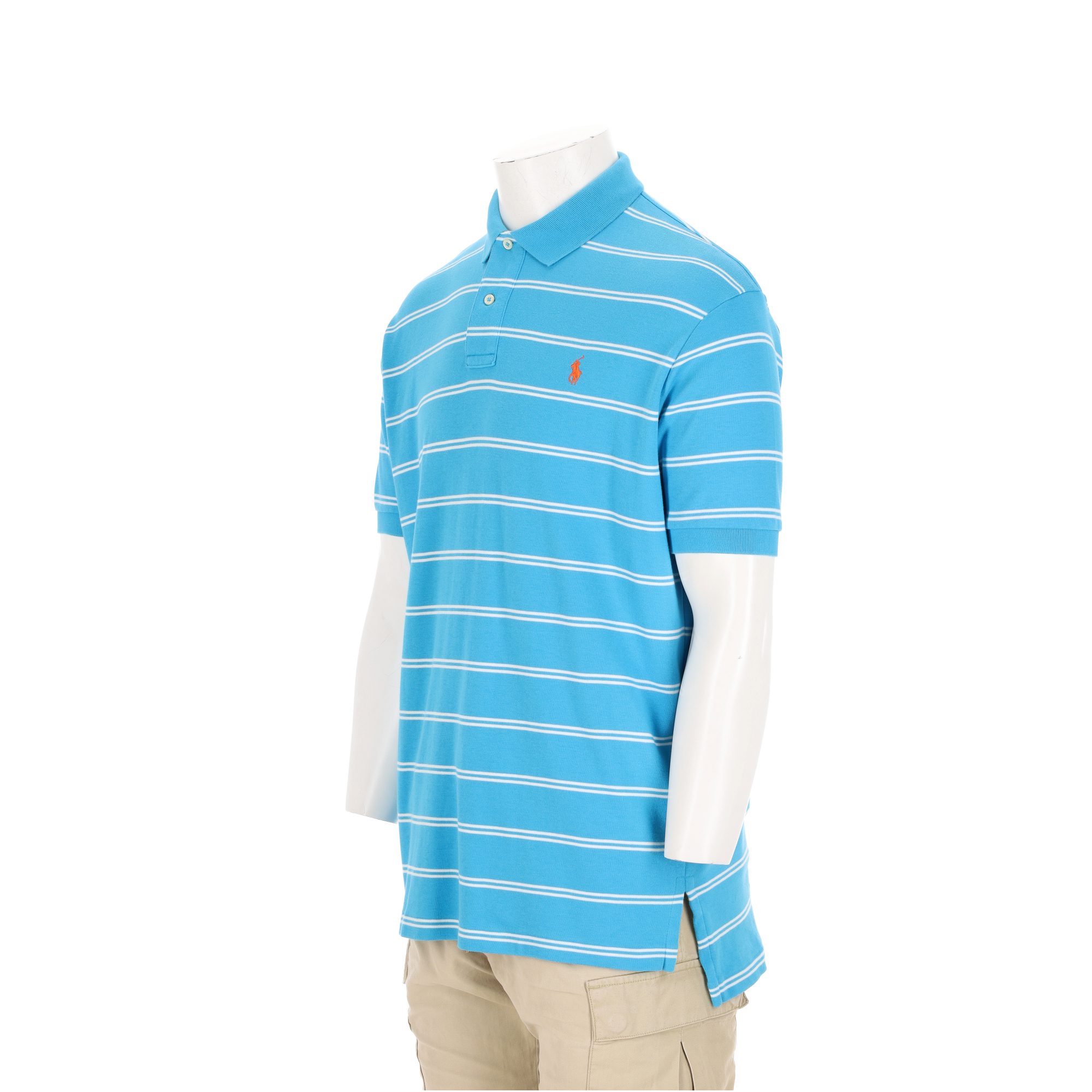 Polo manches courtes Homme Bleu 4