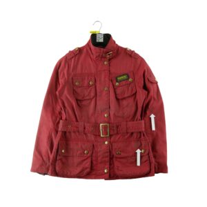 Blouson homme manches longues rouge Barbour Col Montant