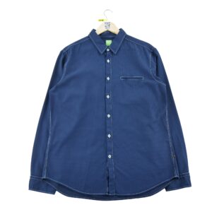 Chemise classiques homme manches longues marine Hugo Boss