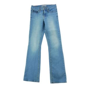 Jean coupe ajustee femme bleu Levi Strauss