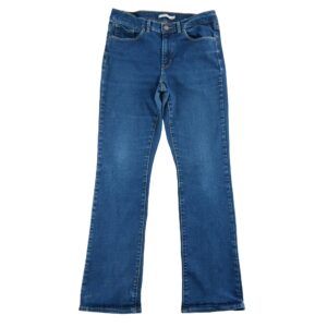 Jean coupe ajustee femme bleu Levi Strauss