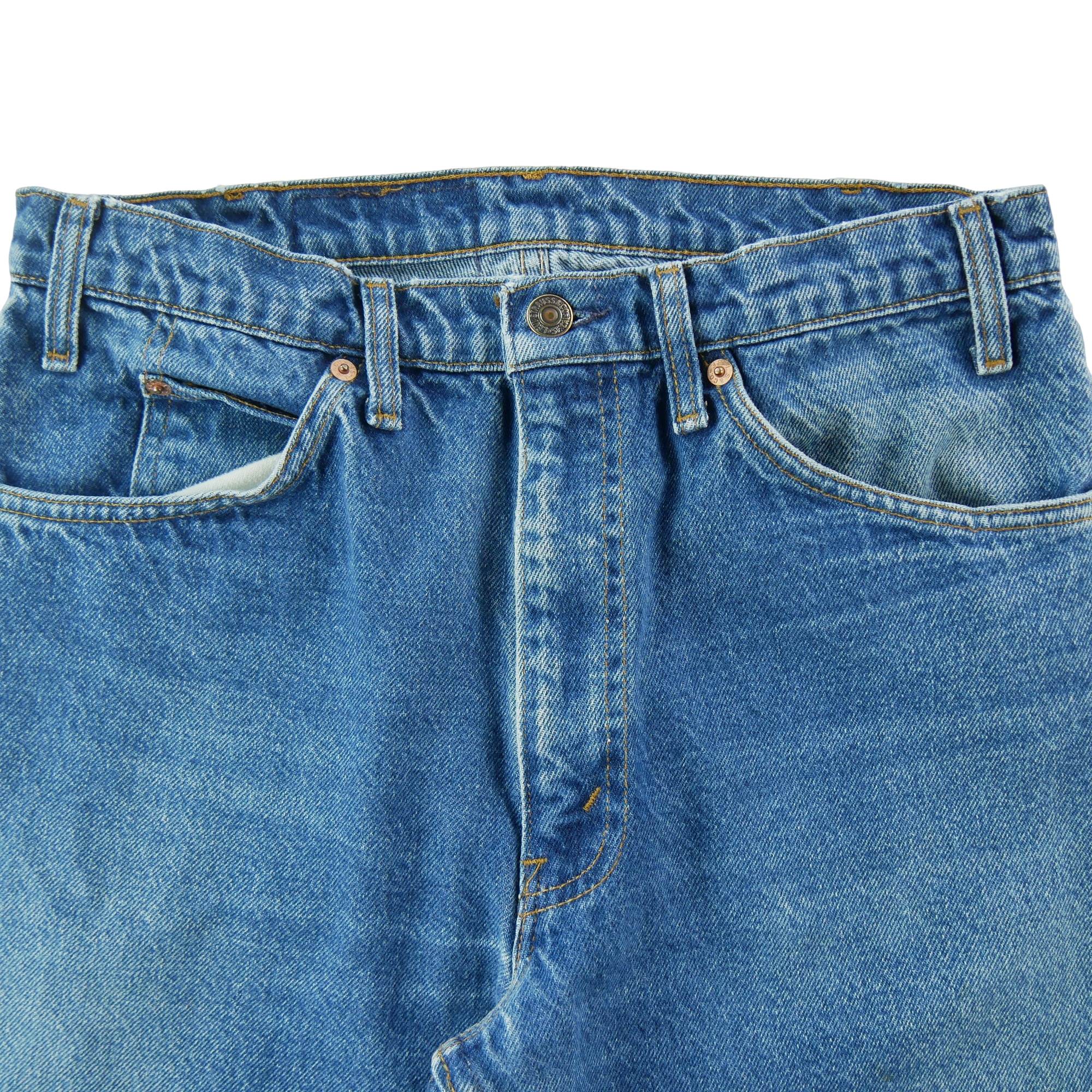 Jean Homme Orange Tab Made in USA Bleu 3