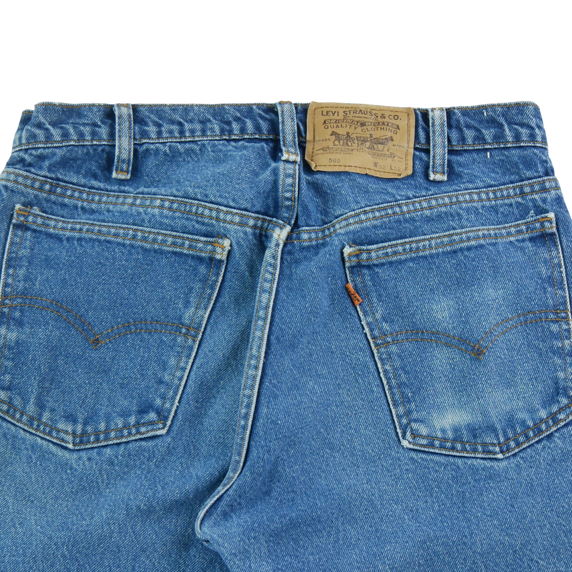 Jean Homme Orange Tab Made in USA Bleu 4