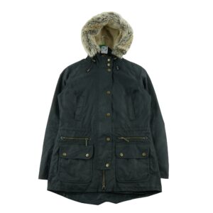 Parka femme manches longues noir Barbour Col Montant
