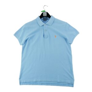 Polo manches courtes femme bleu clair Polo Ralph Lauren Col Polo