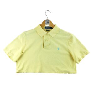 Polo manches courtes femme jaune Polo Ralph Lauren Col Polo