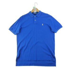 Polo manches courtes homme bleu Polo Ralph Lauren Col Polo