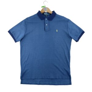 Polo manches courtes homme marine Polo Ralph Lauren Col Polo