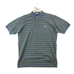 Polo manches courtes homme marine Polo Ralph Lauren Motif a rayures Col Polo