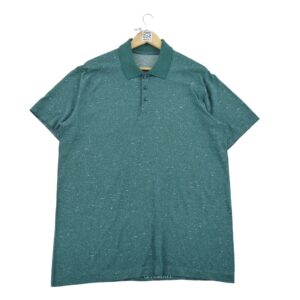 Polo manches courtes homme vert Lululemon Motif chine Col Polo