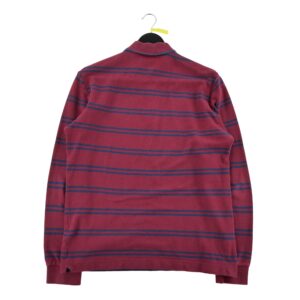 Polo manches longues homme bordeaux Lacoste Motif a rayures Col Polo