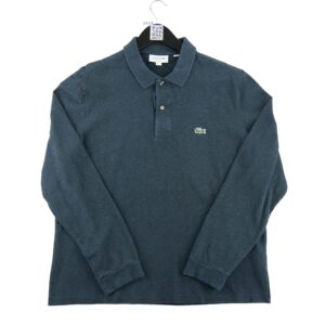 Polo manches longues homme marine Lacoste Col Polo