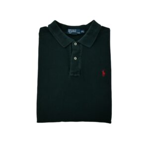 Polo manches longues homme noir Polo Ralph Lauren Col Polo