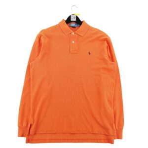 Polo manches longues homme orange Polo Ralph Lauren Col Polo