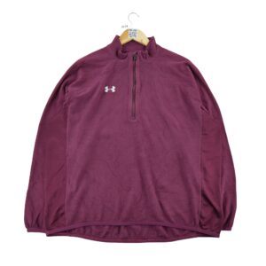 Pull polaires femme manches longues bordeaux Under Armour Col Montant