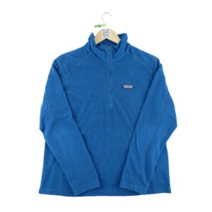 Pull polaires homme manches longues marine Patagonia Col Montant