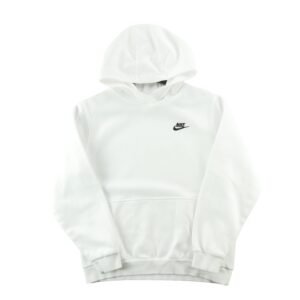 Sweat a capuche femme manches longues blanc Nike Col Rond