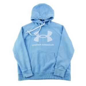 Sweat a capuche femme manches longues bleu clair Under Armour Col Rond