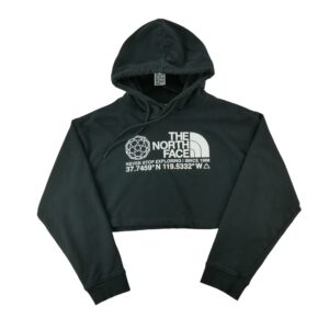 Sweat a capuche femme manches longues noir The North Face Col Rond
