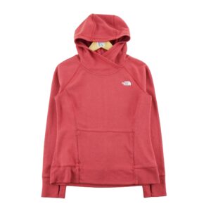 Sweat a capuche femme manches longues rouge The North Face Col Montant