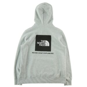 Sweat a capuche homme manches longues gris The North Face Col Rond