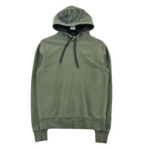Sweat a capuche homme manches longues kaki The North Face Col Rond