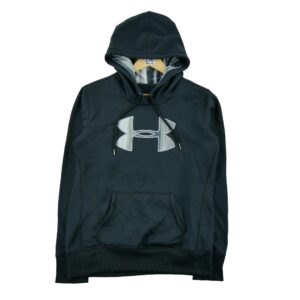 Sweat a capuche homme manches longues noir Under Armour Col Rond