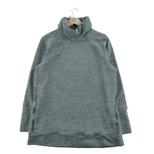 Sweat femme manches longues gris Lululemon Motif chine Col Montant