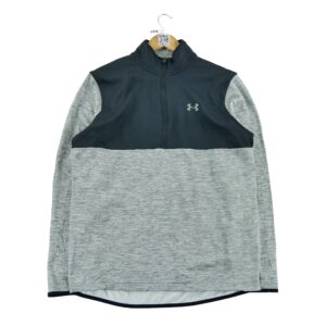 Sweat homme manches longues gris Under Armour Motif chine Col Montant