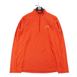 Sweat homme manches longues rouge Under Armour Col Montant