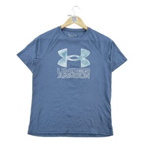 T shirt manches courtes femme bleu Under Armour Col Rond