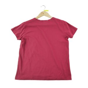 T shirt manches courtes femme bordeaux Polo Ralph Lauren Col V