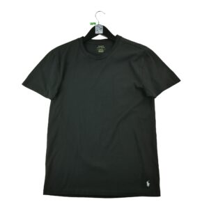 T shirt manches courtes femme noir Polo Ralph Lauren Col Rond
