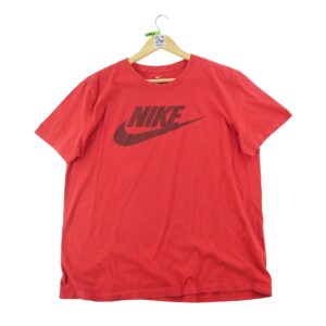 T shirt manches courtes homme rouge Nike Col Rond