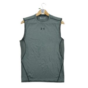 T shirt sans manches femme gris Under Armour Col Rond