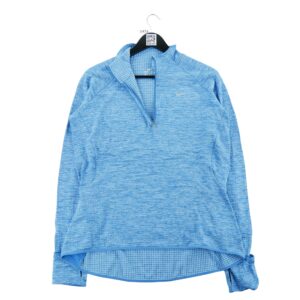 Veste legeres femme manches longues bleu clair Nike Motif chine Col Montant